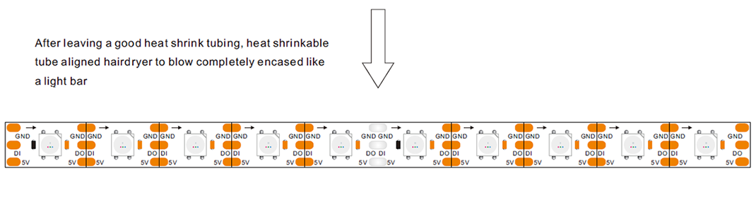 WS2815 12V addressable led strip lights